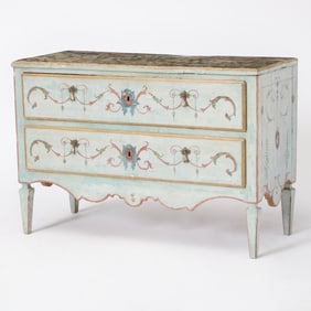 Italian Neoclassical Painted Wood Chest of Drawers