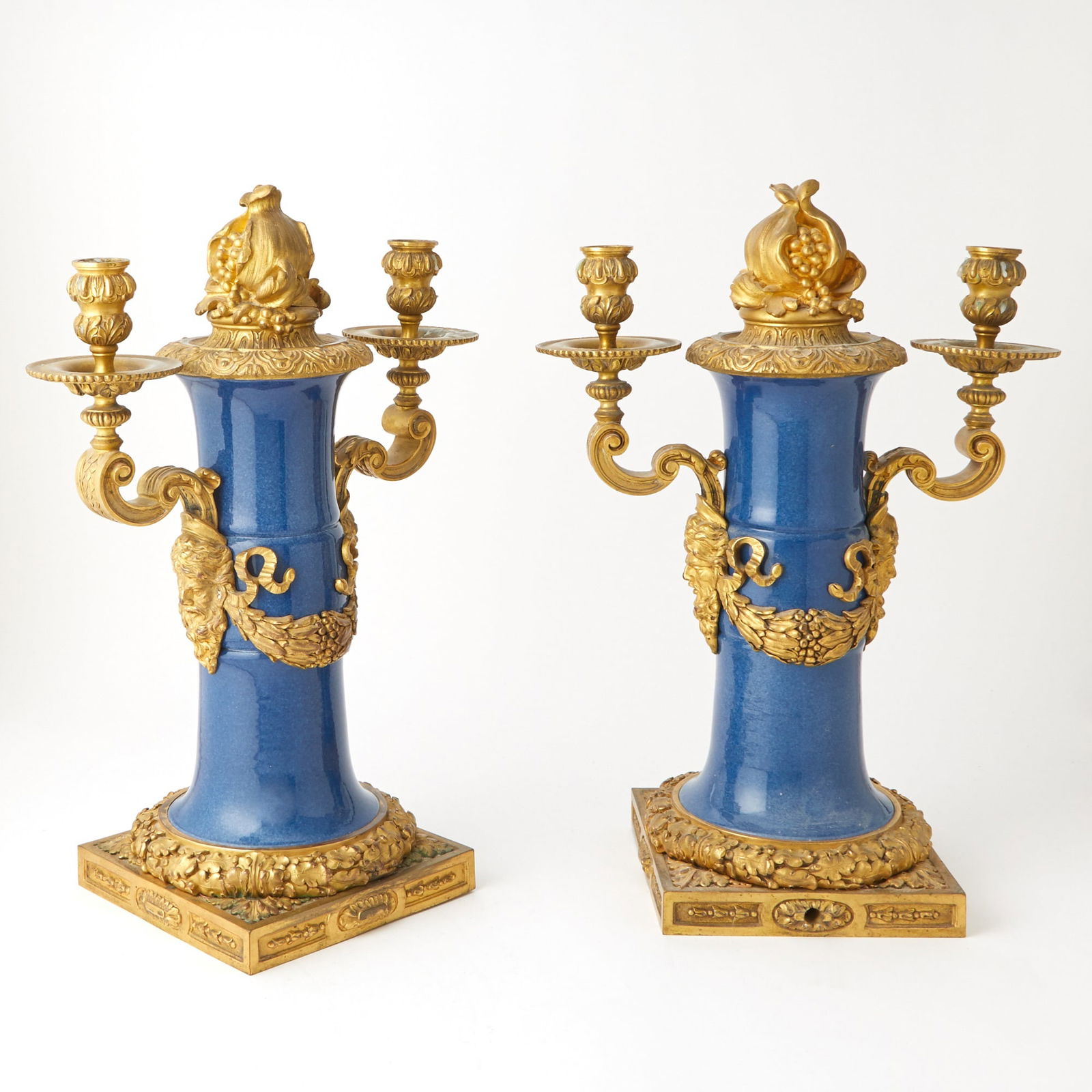 Pair of Chinese Clare de Lune Porcelain Bronze-Mounted Vases (1 of 3)