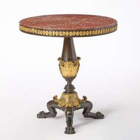 Charles X Gilt-Bronze Mounted Gueridon