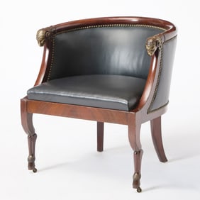 Empire Mahogany Fauteuil