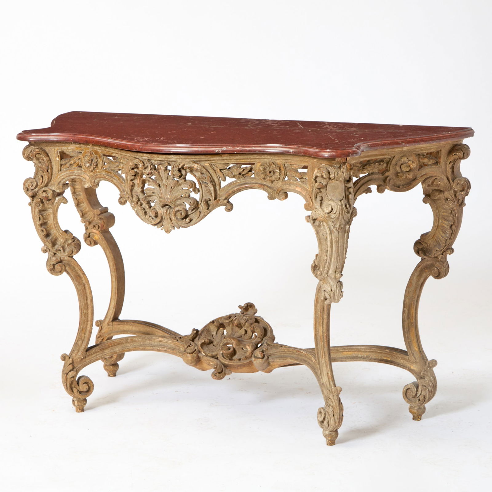 Louis XV Style Painted and Parcel-Gilt Console (1 of 9)