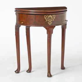 George II Mahogany Double-Action Round Games Table