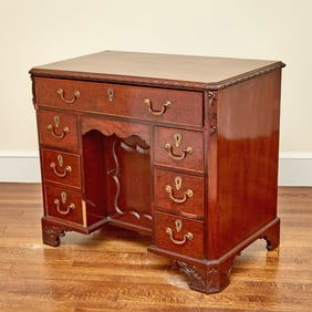 George II Carved Mahogany Dressing Table