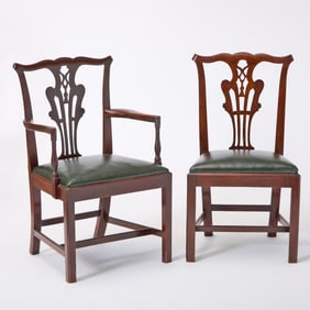 Set of Twelve George III Mahogany Dining Chairs