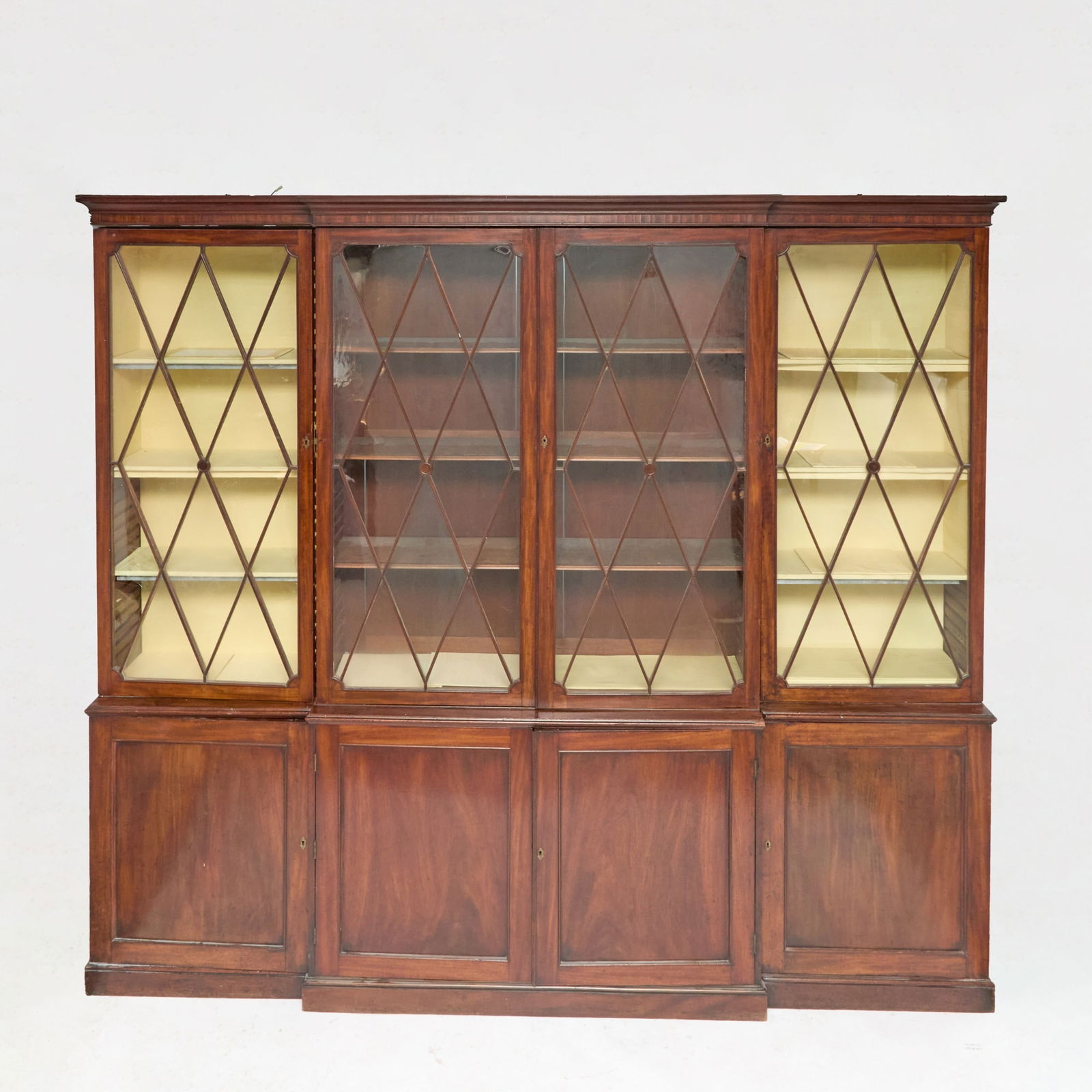 George III Mahogany Breakfront Bookcase (1 of 5)