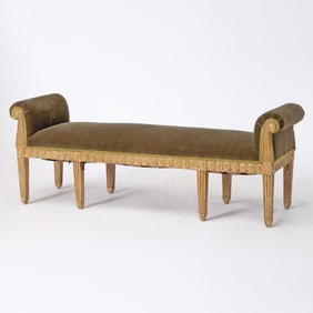 George III Giltwood Window Seat