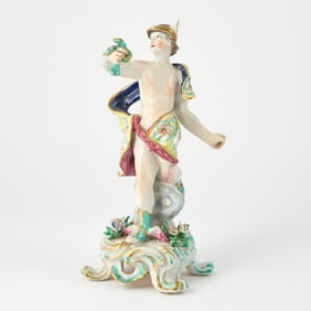 English Porcelain Figure of Mercury