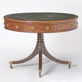 George III Mahogany Drum Table