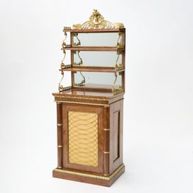George IV Ormolu-Mounted Burr Elm Chiffonier