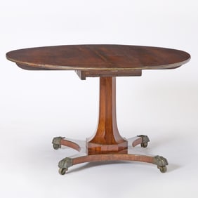 Regency Brass-Mounted Mahogany Center Table