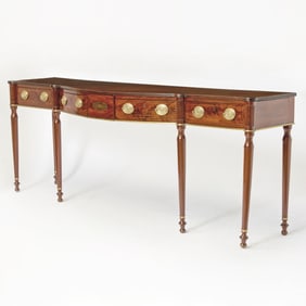 Regency Brass Mounted Mahogany Serving Table