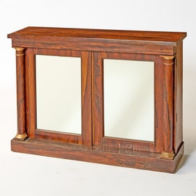 Regency Rosewood and Parcel-Gilt Cabinet