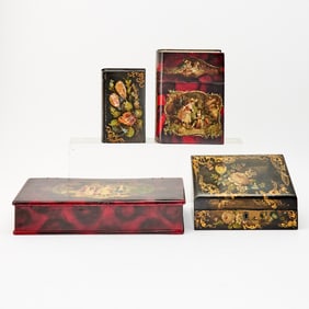 Four Victorian Boxes