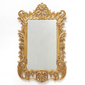 George II Style Giltwood Mirror