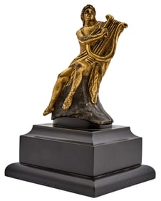 French Baroque Gilt Bronze Figure of Orpheus