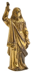 Italian Gilt-Bronze Figure of Christ in Benediction
