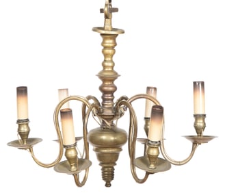 Flemish Brass Chandelier