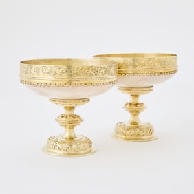 A South German Silver-Gilt Mounted Agate Double Cup
