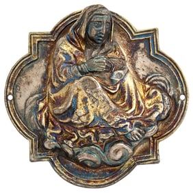 Italian Relief of Mary on a Cloud