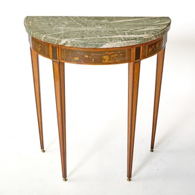 Dutch Neoclassic Satinwood Console