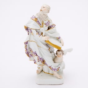 Meissen Porcelain Figure of St. Matthew, modeled by Johann Joachim Kaendler (1706-1775)