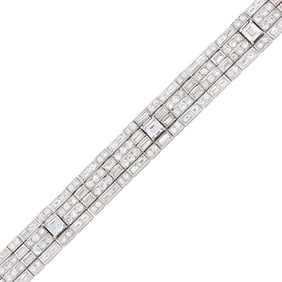 Platinum and Diamond Bracelet