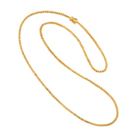 Long Gold Chain Necklace