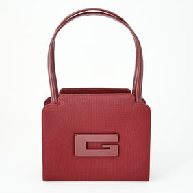 Gucci Red Fabric and Leather Bag