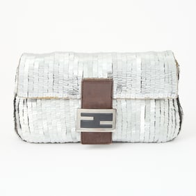 Fendi Sequin Baguette Clutch