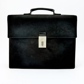 Gucci Black Leather Briefcase