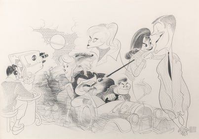 Al Hirschfeld presents Mary Tyler Moore and Dick Van Dyke in the CBS Wednesday Night Lineup