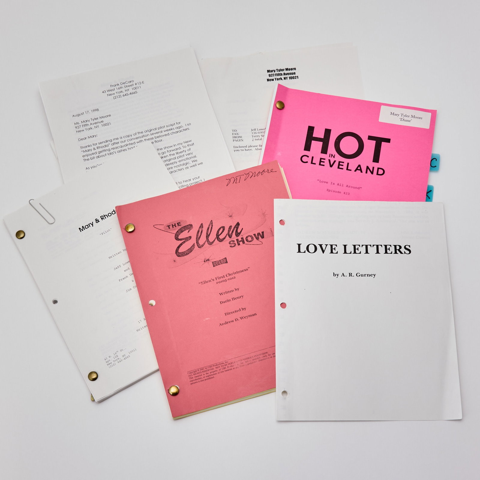 Scripts for Mary Tyler Moore television appearances (1 of 2)