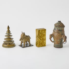 Group of Indian and Himalayan Decorative Articles
