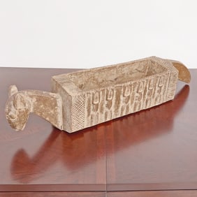 Pre-Columbian Style Carved Wood Vessel