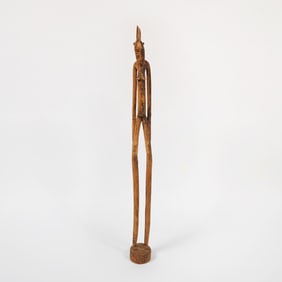 African Senufo Carved Wood Sculpture of a Female