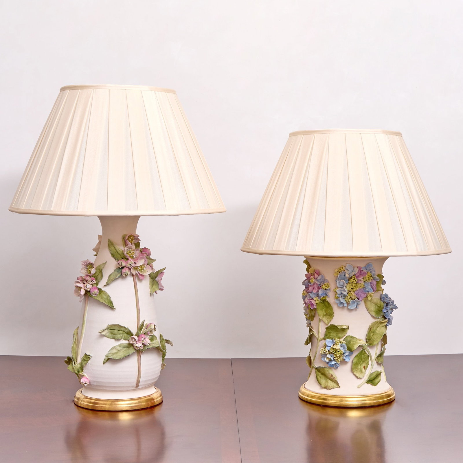 Two Potter-Spitzmiller Painted Porcelain Table Lamps (1 of 4)