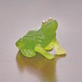 Daum Pâte de Verre Frog