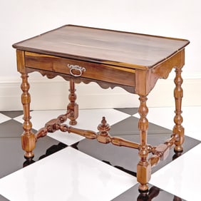 William and Mary Style Rosewood and Walnut Writing Table