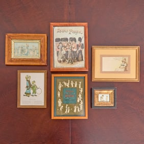 Group of Six Framed Items