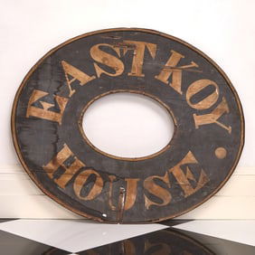 East Koy House Painted Wood Sign