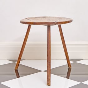 American Pine Circular Occasional Table