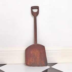 American Shaker Style Carved Wood Grain Shovel