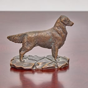 Virginia Perry Gardiner Bronze Figure of a Retriever