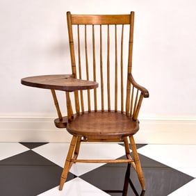 American Fan-Back Windsor Writing Armchair