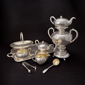 Russian Silver Tea Service