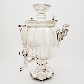 Russian Silver-Plated Samovar