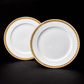 Pair of Russian Porcelain Plates