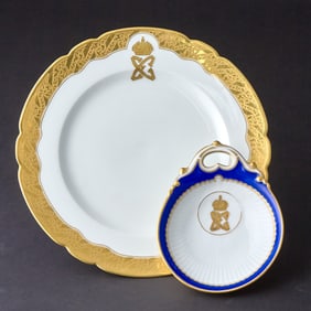 Grand Duchess Elizabeth Feodorovna and Grand Duke Sergei Alexandrovich: Porcelain Oyster Dish and