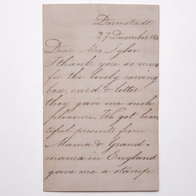 Grand Duchess Elizabeth Feodorovna: Letter to Isabella Tylor, 1875