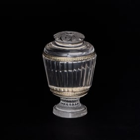 Russian Two-Color Gold Mounted Rock Crystal Hand Seal